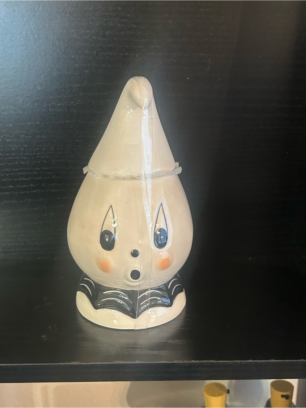 White Johanna Parker Ceramic Ghost Holiday Figurine - Decorative container